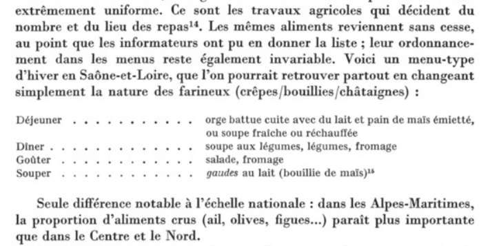 L'alimentation paysanne en France entre 1850 et 1936 - Etudes Rurales